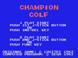 Champion Golf 01