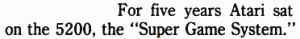 Atari 5200 quote