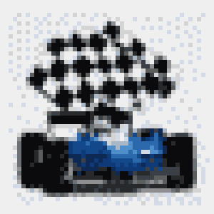 8-bit race car